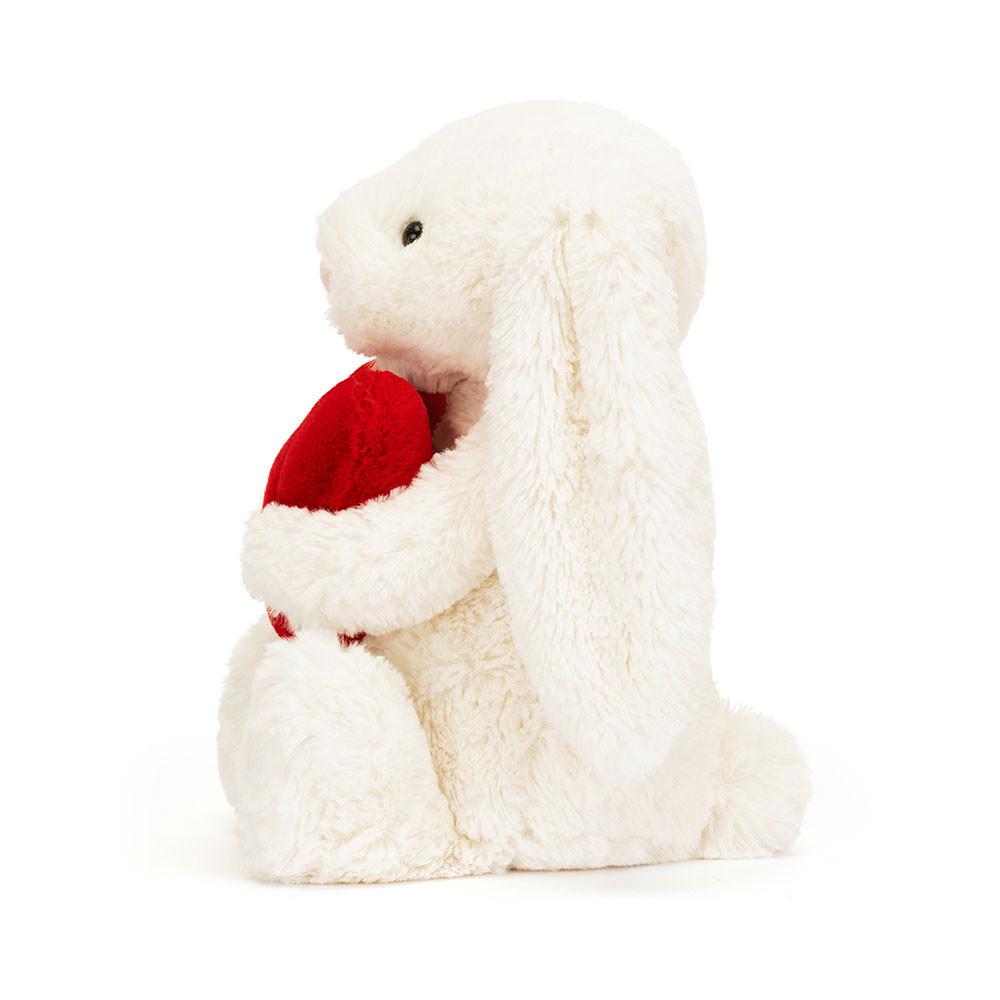 Svatebni Darek Jellycat Plyšáci Bashful Love Heart Bunny,31cm x 12cm x 9cm Bílé | NAPOL-8273