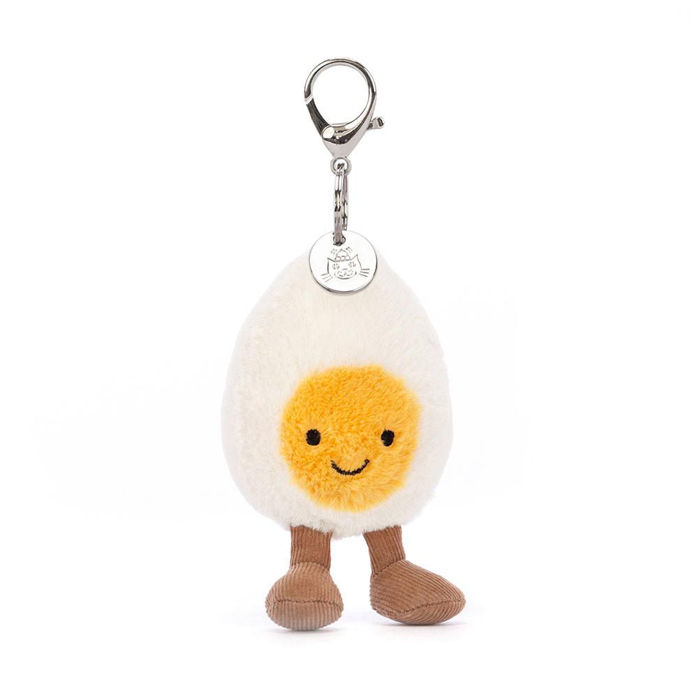 Taška Charms Jellycat Amuseables Happy Boiled Vajíčko,18cm x 7cm x 3cm Bílé | MXZGE-0943