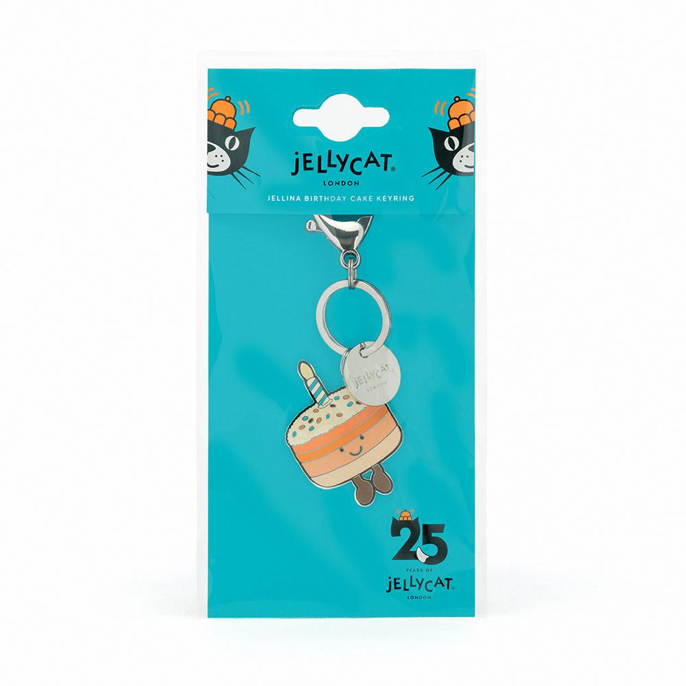 Taška Charms Jellycat Amuseables Jellina Birthday Cake Keyring,11cm x 3.3cm x 0.3cm Oranžové | KYDJX-8602