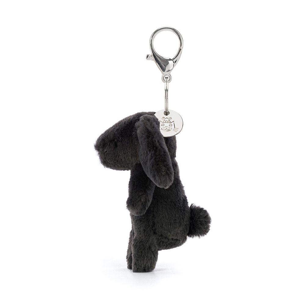 Taška Charms Jellycat Bashful Bunny Inky,15cm x 4cm x 3cm Černé | NVEHY-7209