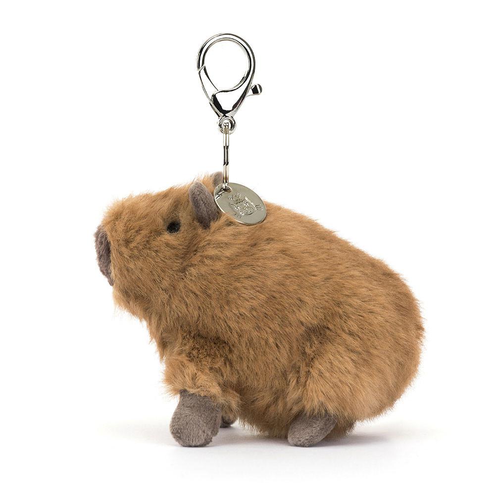 Taška Charms Jellycat Clyde Capybara,14cm x 6cm x 10cm Hnědé | PHXYO-5672
