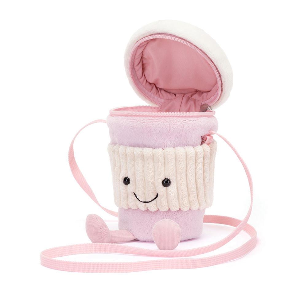 Tašky Jellycat Amuseables Coffee-To-Go Pink,20cm x 9cm x 9cm Růžové | JXYRT-8231