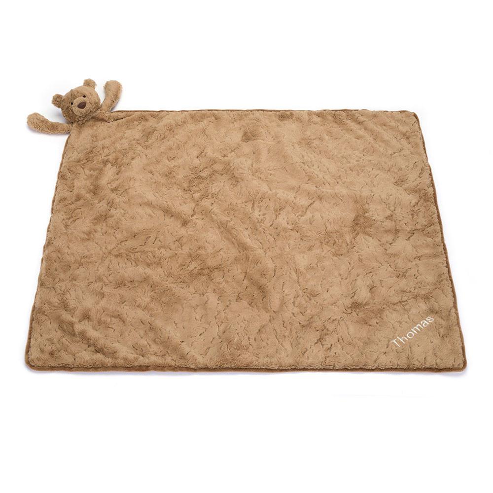 Usínáček Jellycat Bartholomew Blankie,56cm x 70cm x 9cm Hnědé | QMOPU-7042