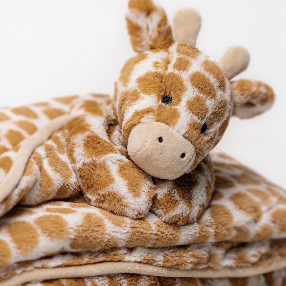 Usínáček Jellycat Bashful Giraffe Blankie,27cm x 20cm x 7cm Oranžové | EDNTC-3419
