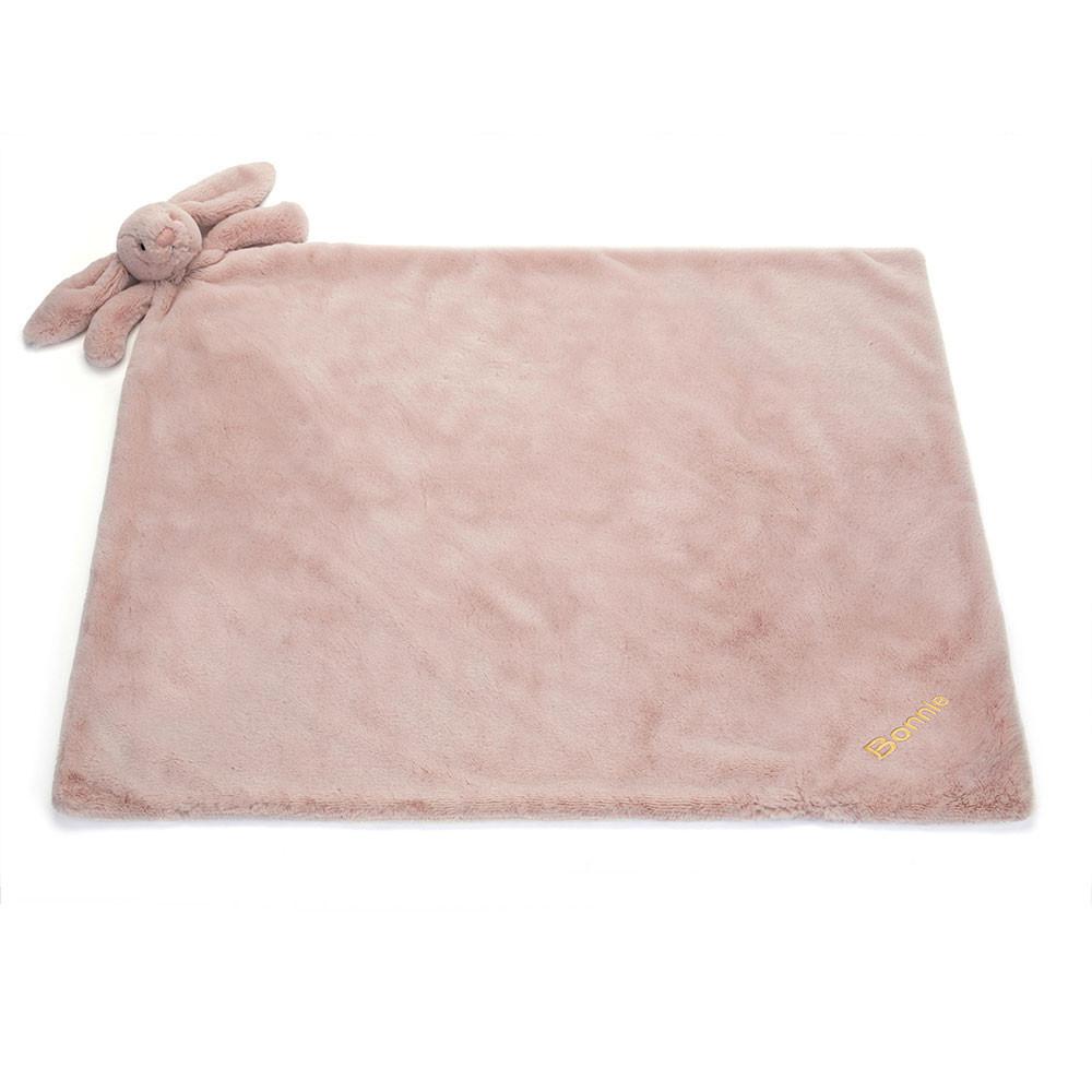 Usínáček Jellycat Bashful Luxe Bunny Blankie,56cm x 70cm x 9cm Růžové | LQYUR-1068