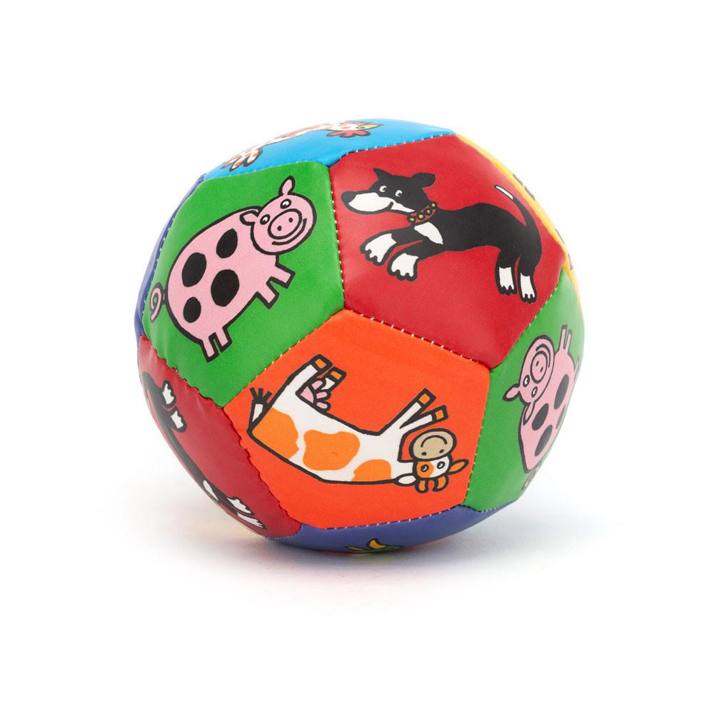Usínáček Jellycat Farm Tails Boing Ball,10cm x 10cm x 10cm Červené | LDXJK-0592