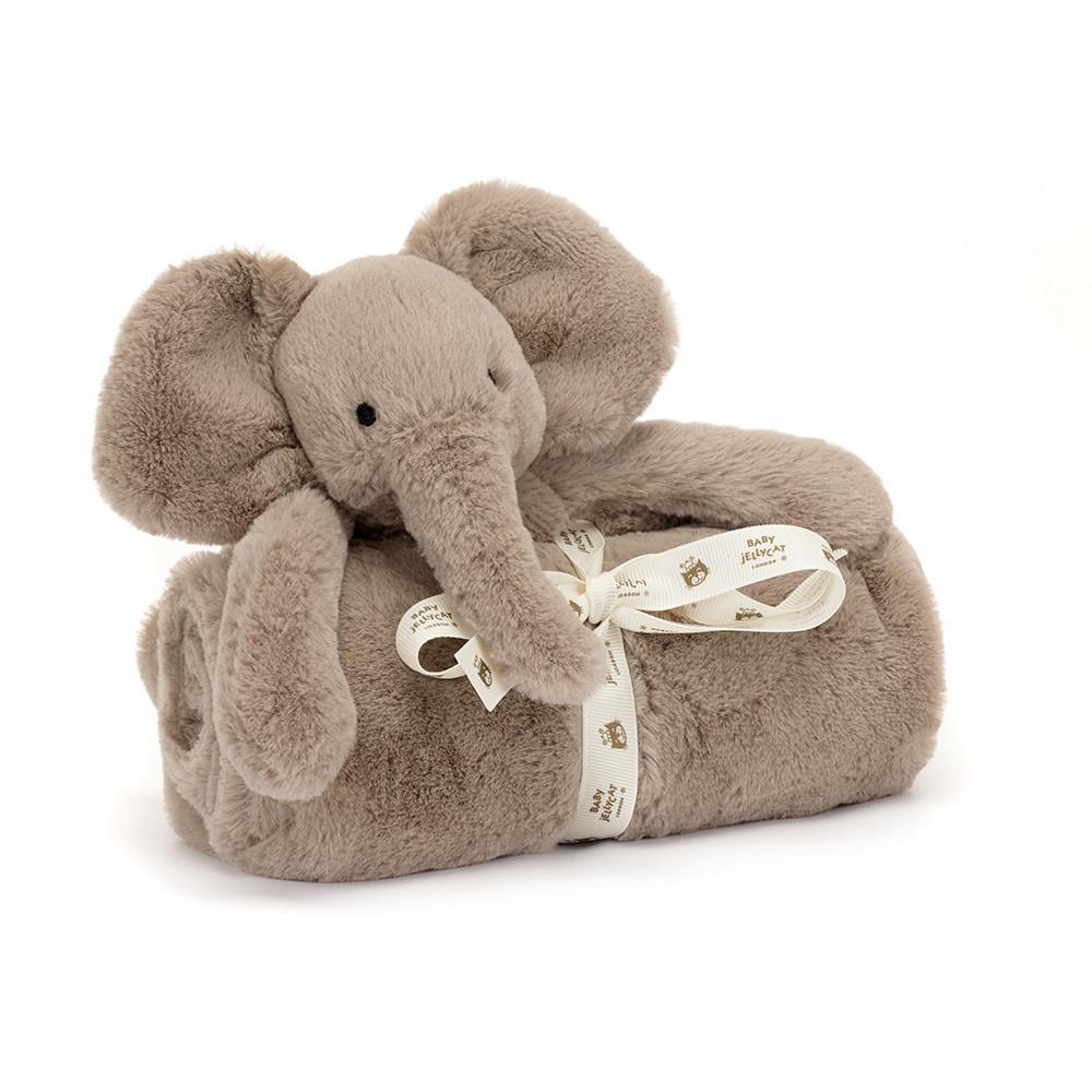 Usínáček Jellycat Smudge Sloníci Blankie,56cm x 70cm x 9cm Šedé | TNAHR-8157