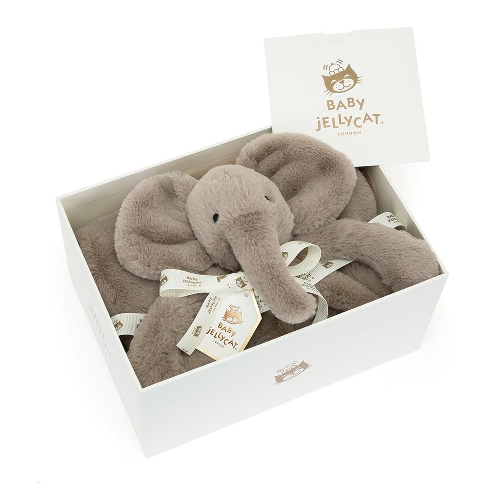 Usínáček Jellycat Smudge Sloníci Blankie,56cm x 70cm x 9cm Šedé | TNAHR-8157