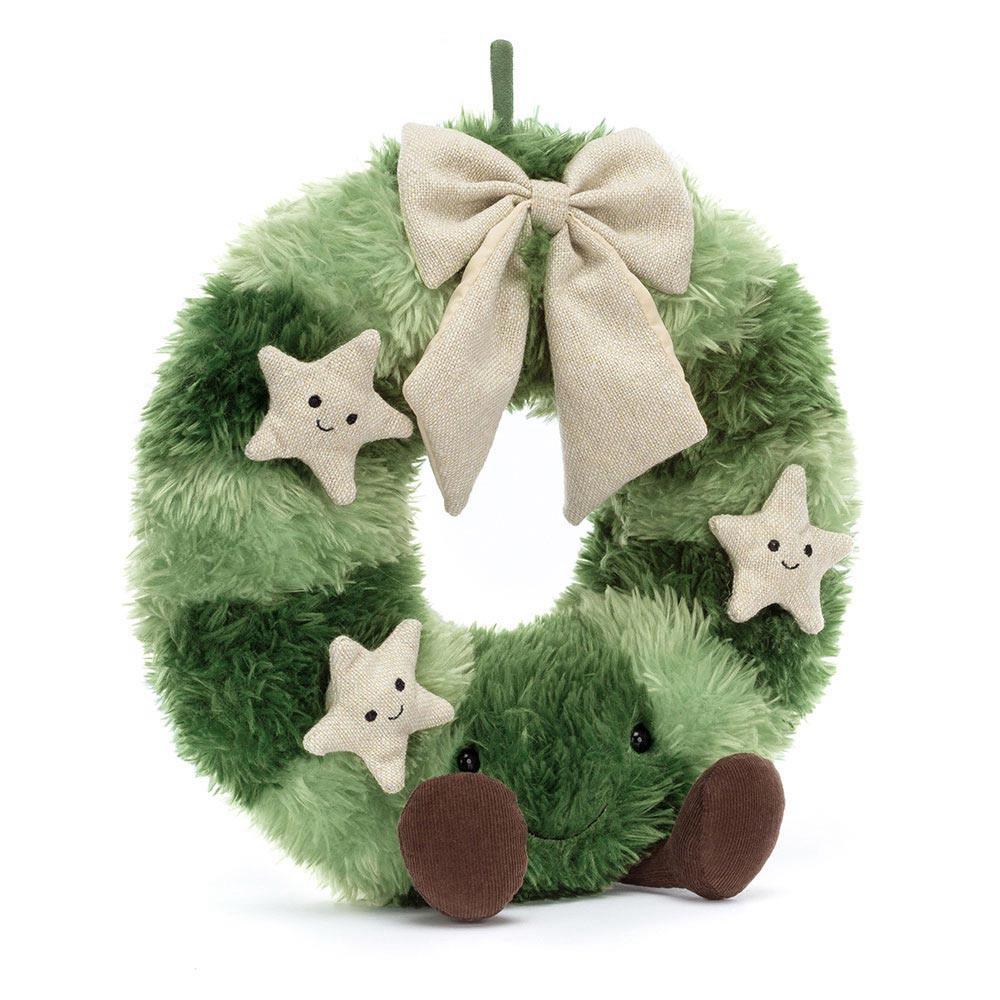 Woodland Jellycat Plyšáci Amuseables Nordic Spruce Wreath,35cm x 18cm x 7cm Zelene | QOBFM-7903