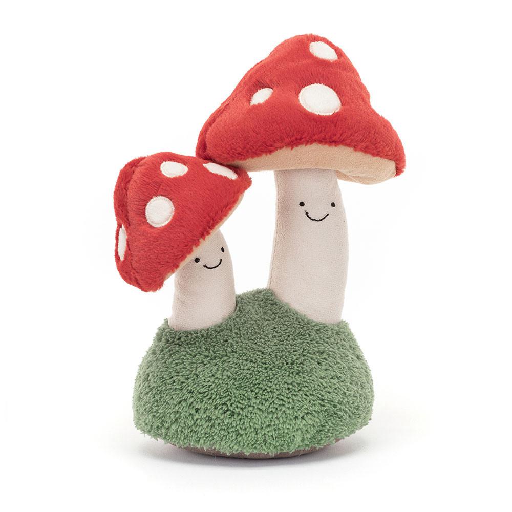 Woodland Jellycat Plyšáci Amuseables Pair of Toadstools,25cm x 13cm x 11cm Červené | IJLVK-7429