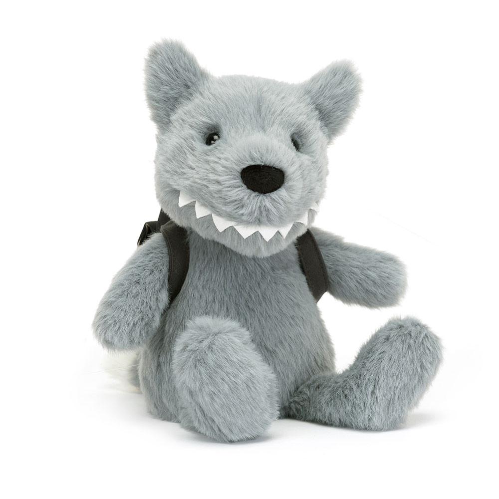 Woodland Jellycat Plyšáci Backpack Wolf,22cm x 9cm x 8cm Šedé | CDGFA-2580