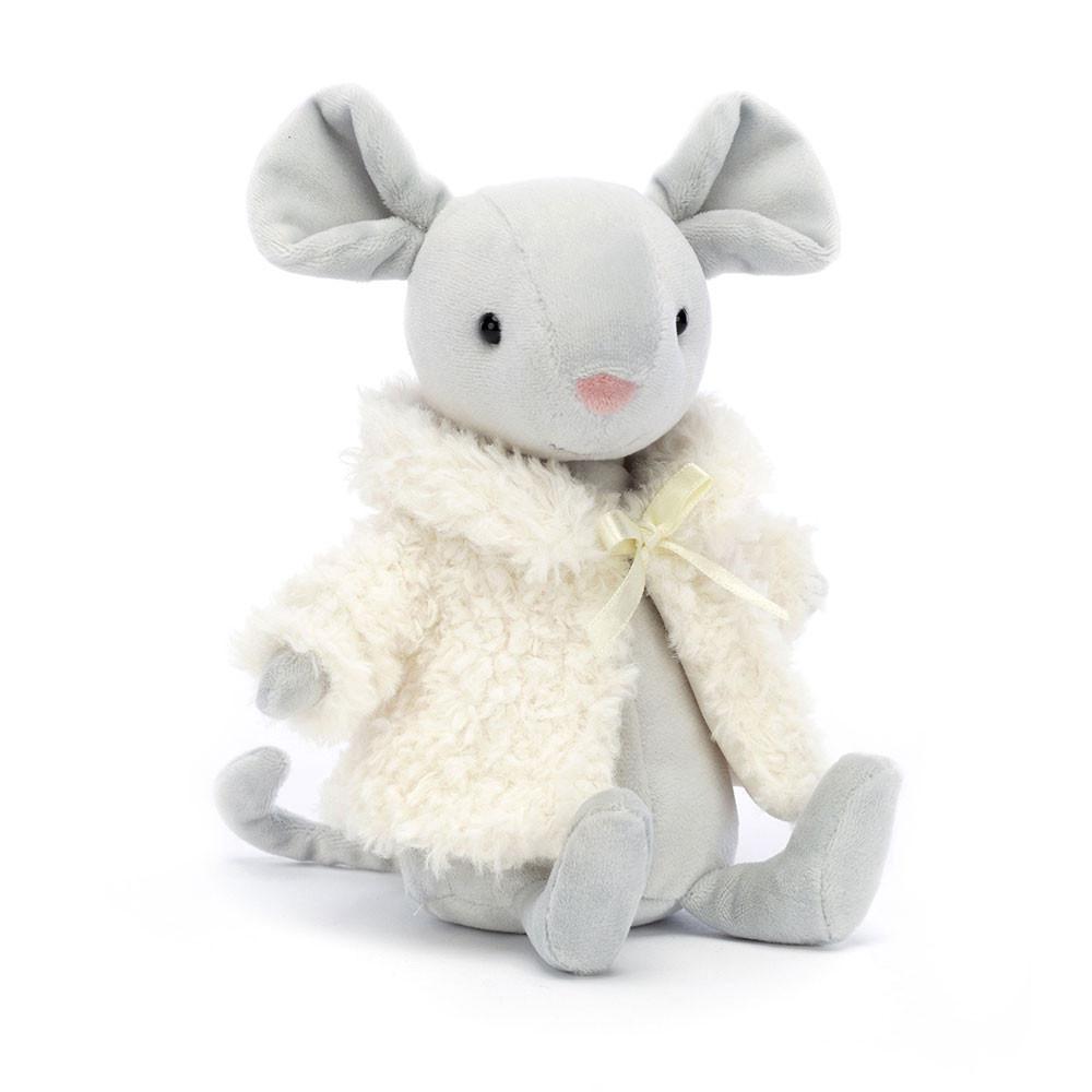 Woodland Jellycat Plyšáci Comfy Coat Mouse,18cm x 7cm x 6cm Šedé | IHWZE-6390