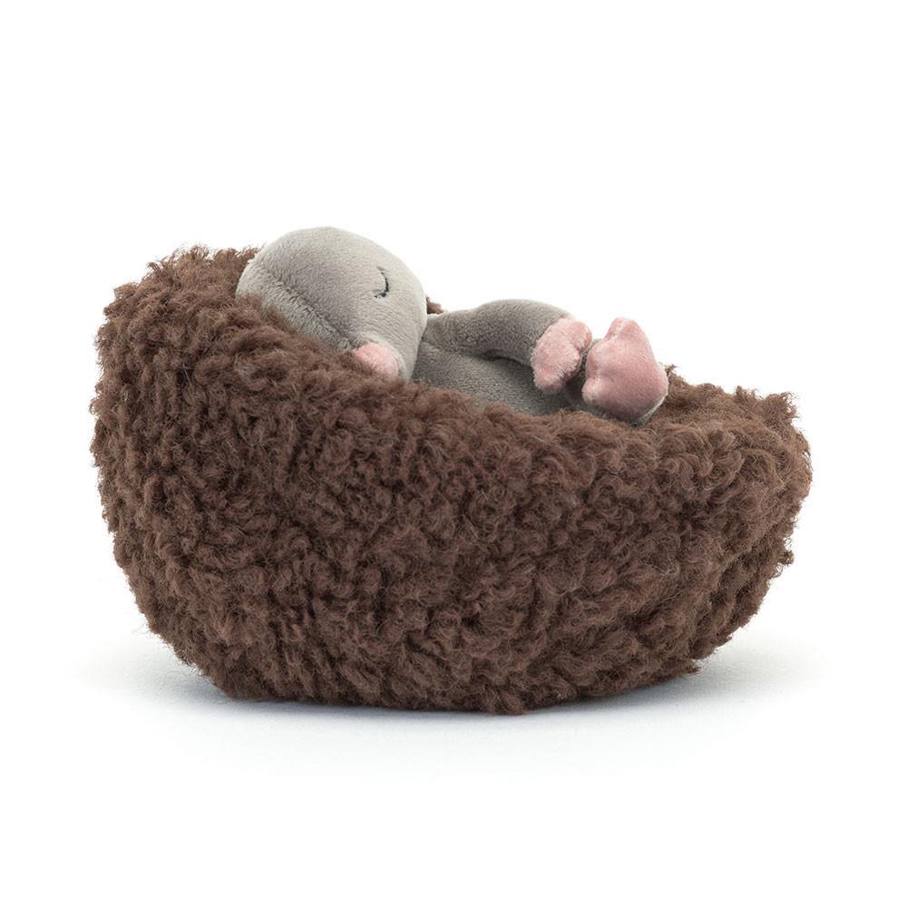 Woodland Jellycat Plyšáci Hibernating Mole,9cm x 13cm x 13cm Šedé | DMIFR-3798
