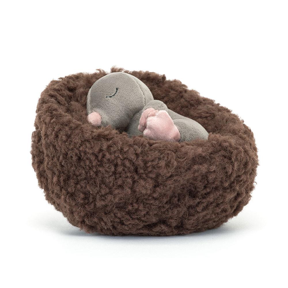 Woodland Jellycat Plyšáci Hibernating Mole,9cm x 13cm x 13cm Šedé | DMIFR-3798
