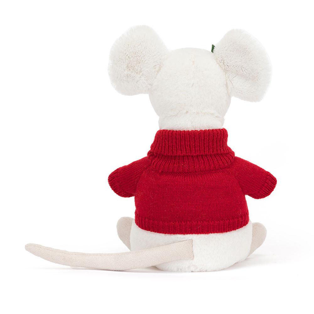 Woodland Jellycat Plyšáci Merry Mouse Jumper,18cm x 9cm x 7cm Bílé | UCSTD-3102