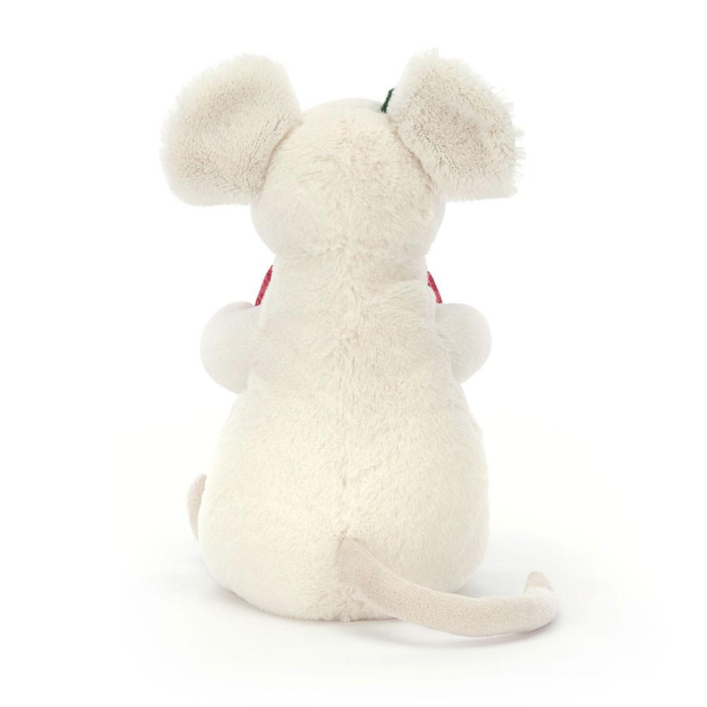 Woodland Jellycat Plyšáci Merry Mouse Present,18cm x 9cm x 7cm Bílé | DHIPO-6912
