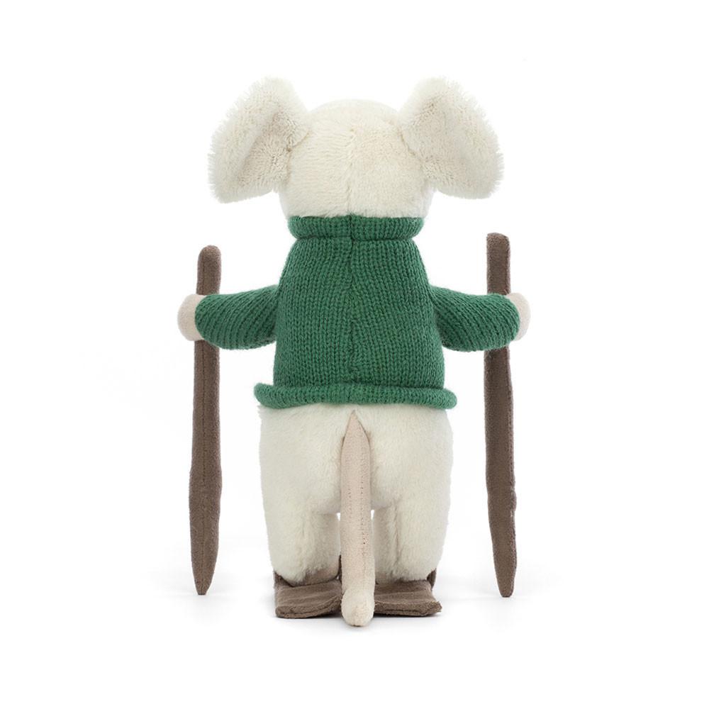 Woodland Jellycat Plyšáci Merry Mouse Skiing,19cm x 8cm x 15cm Bílé | SOGCV-2865