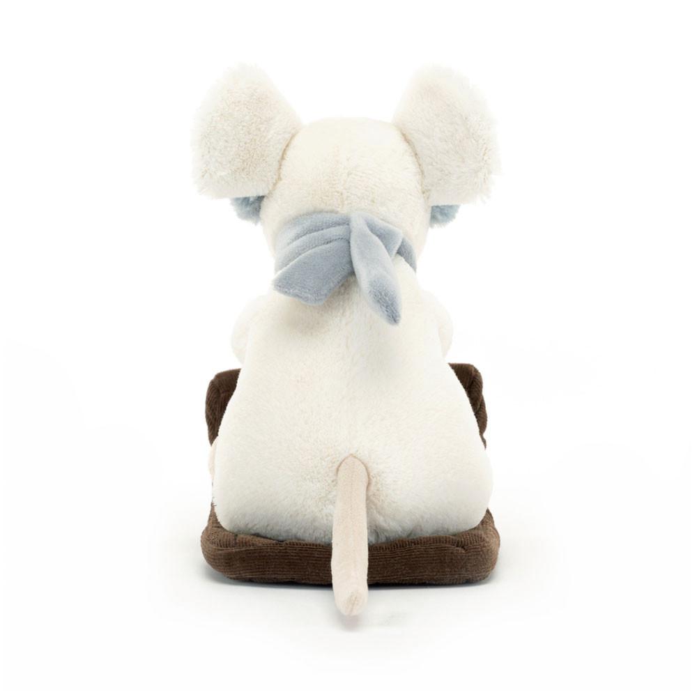 Woodland Jellycat Plyšáci Merry Mouse Sleighing,18cm x 11cm x 17cm Bílé | EWPXY-6930