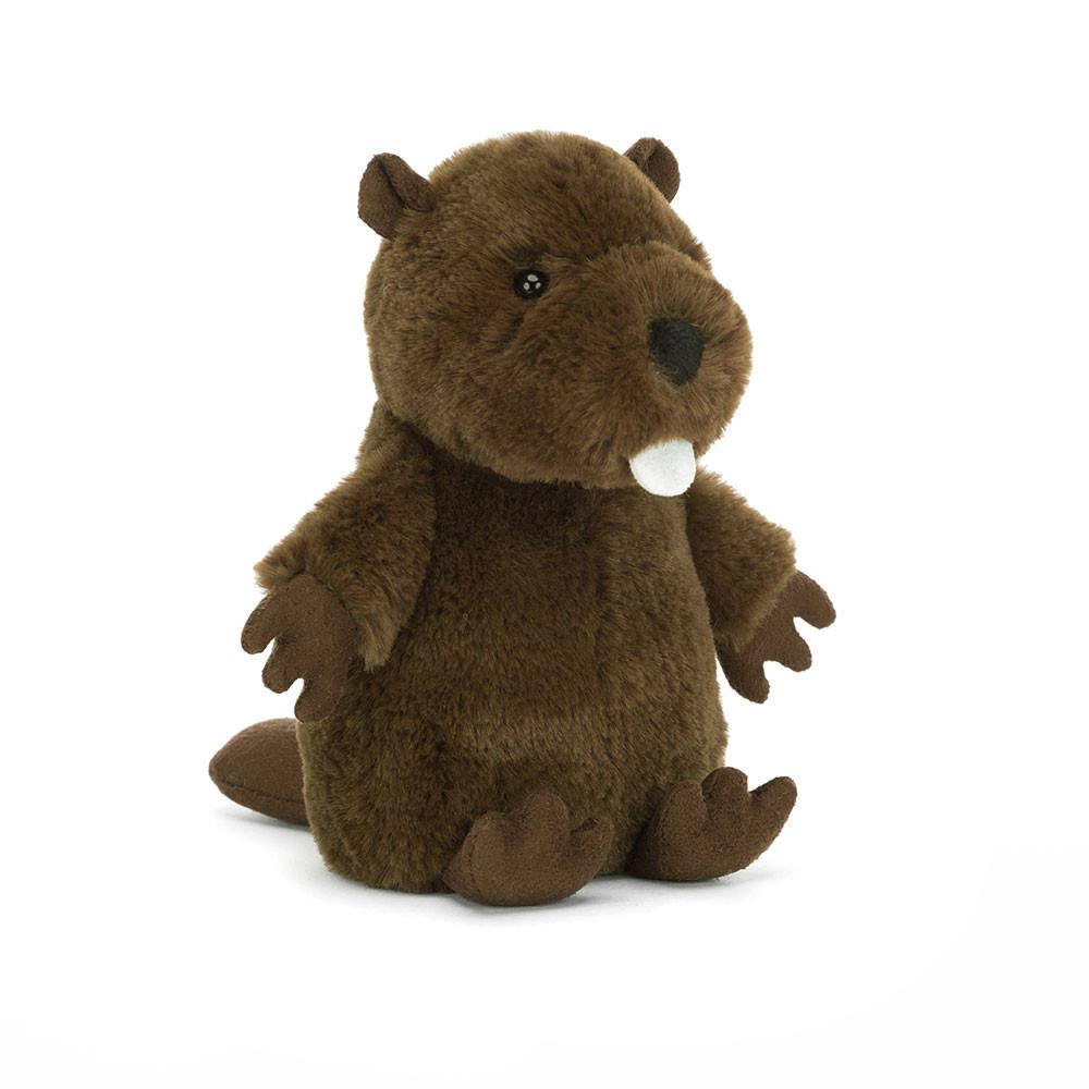 Woodland Jellycat Plyšáci Nippit Beaver,14cm x 7cm x 6cm Hnědé | YKNAL-6519