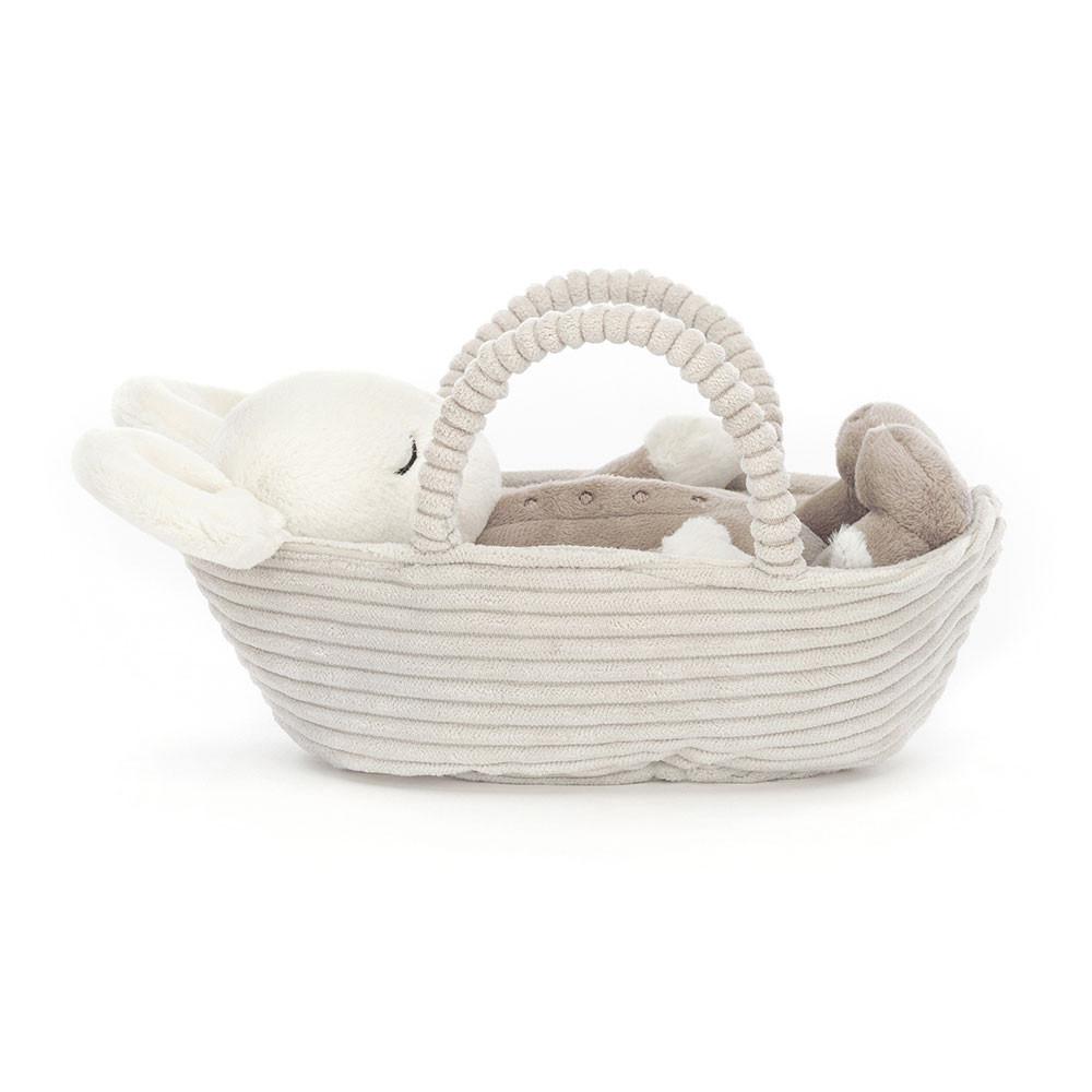 Woodland Jellycat Plyšáci Rock-a-Bye Mouse,12cm x 9cm x 20cm Bílé | SZXTP-9468